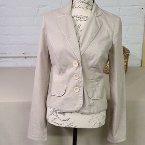 CANDIES Tan striped jacket Size Large